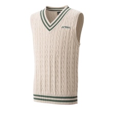 Yonex Weste Sweater mit V-Ausschnitt 2024 beige Herren